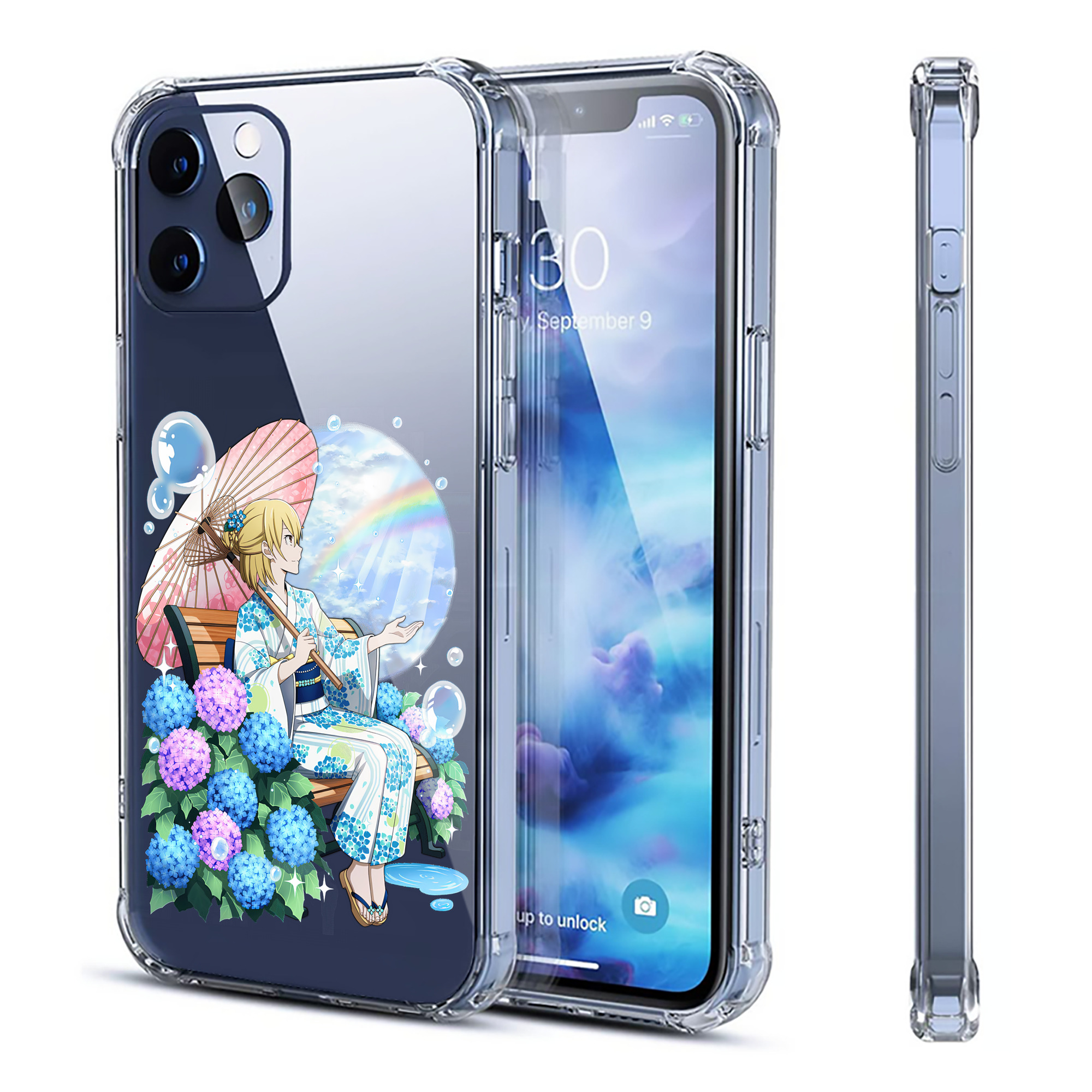（画像用） 文豪ストレイドッグス Bungo Stray Dogs 【iPhone 12シリーズ対応】透明スマホケース（クリアソフトケース）